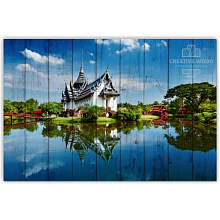 Панно с изображением достопримечательностей Creative Wood Страны Страны - Таиланд