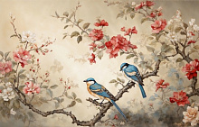 Design Studio 3D Chinoiserie birds AG-CB-008